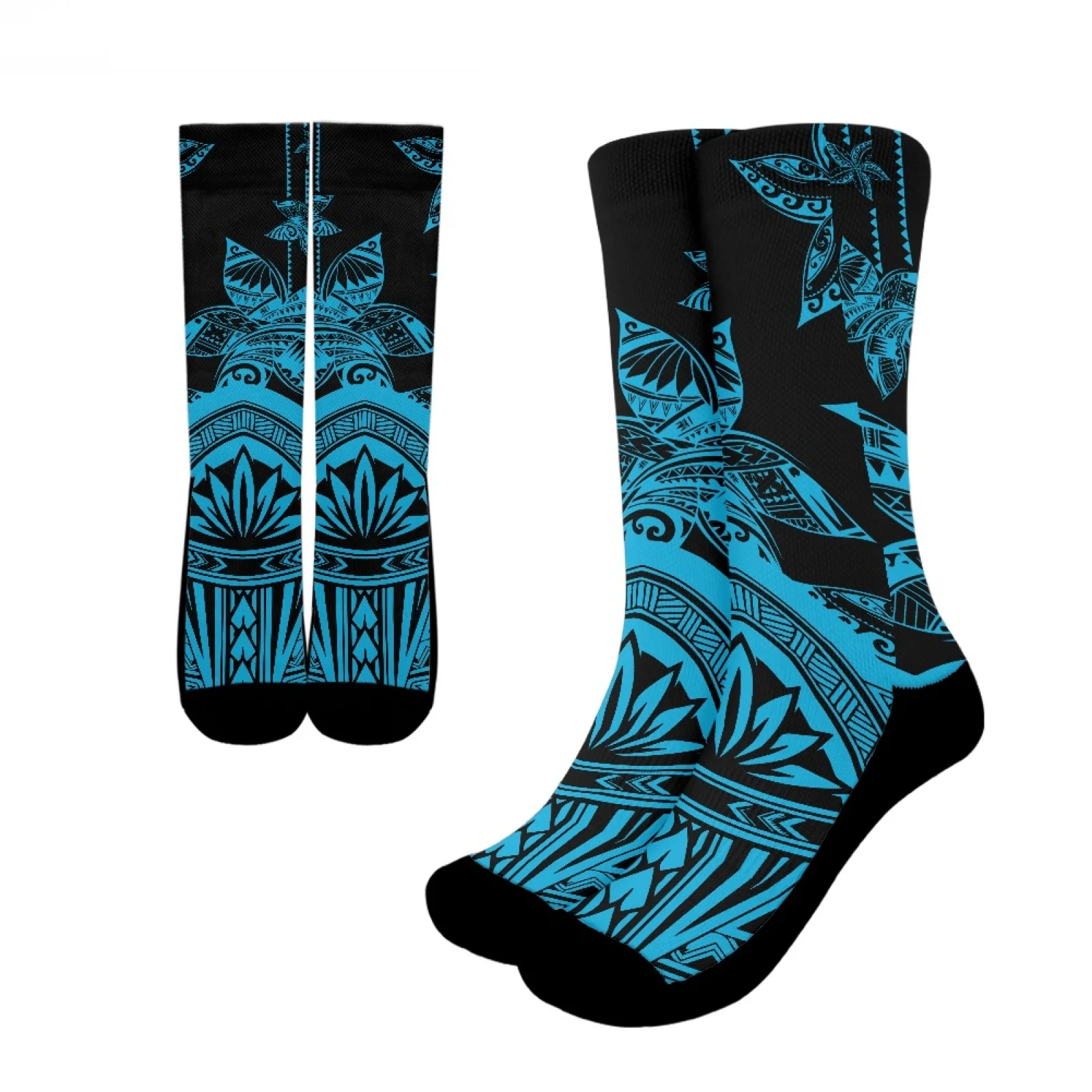 

Polynesian Tribal Fijian Totem Tattoo Fiji Prints Comfort Soft Vintage Plumeria Sports Socks Fit Give Spouse Birthday Present