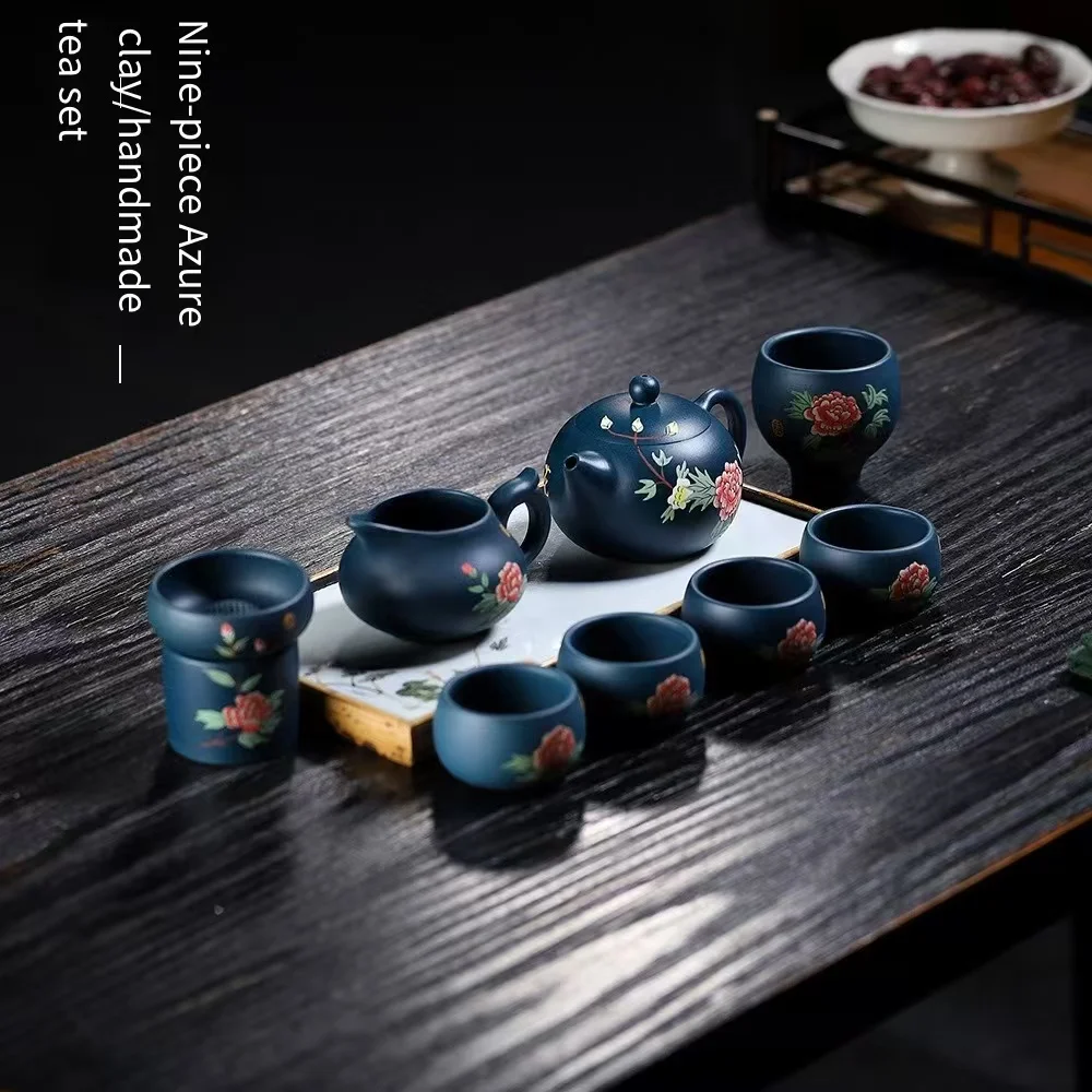 Чайный сервиз кунг-фу из фиолетовой глины чайная комната домашний чайник новый