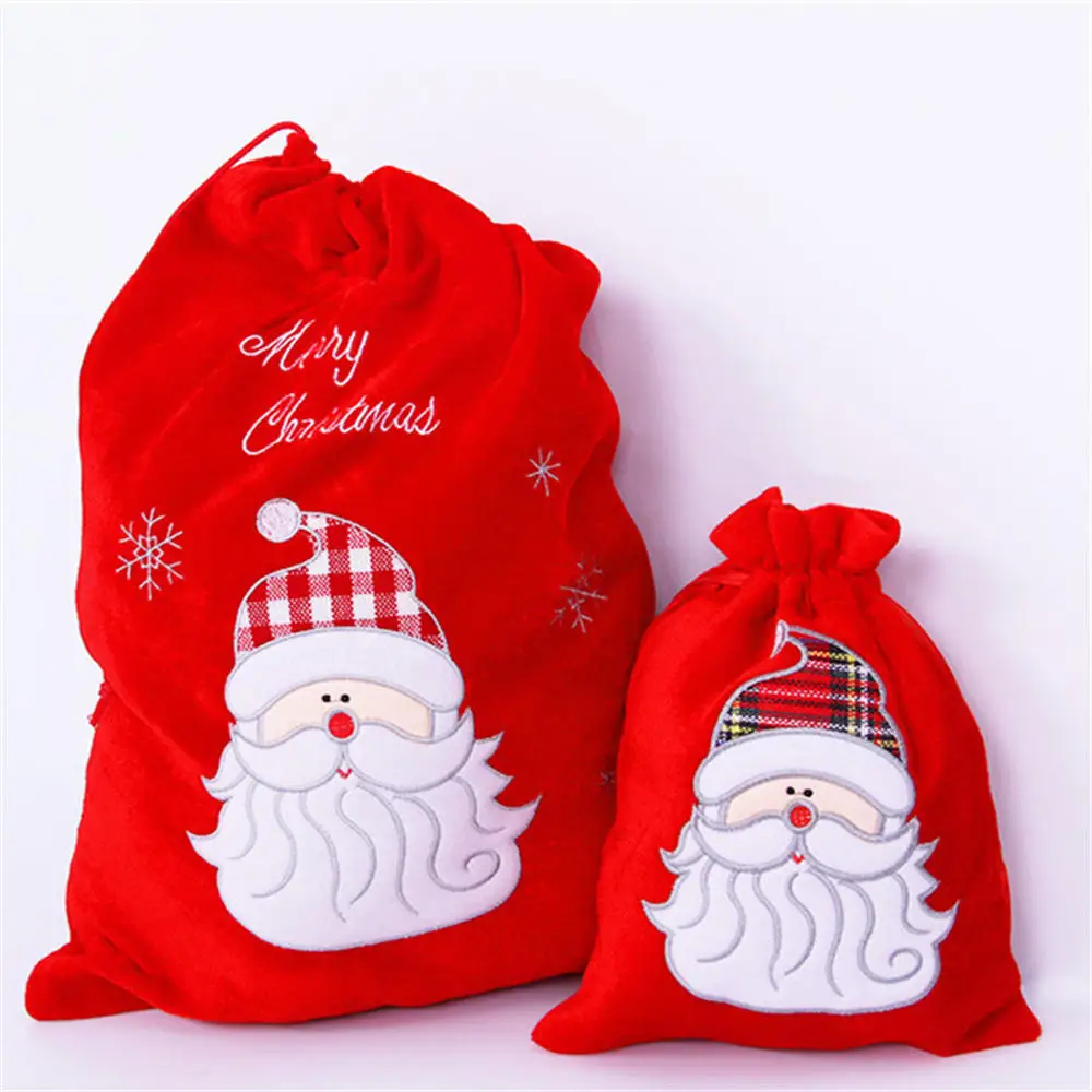 

Oversize Christmas Candy Bag Santa Claus Gift Bags Exquisite Christmas Decorations New Year Home Present Packet Xmas Supplies
