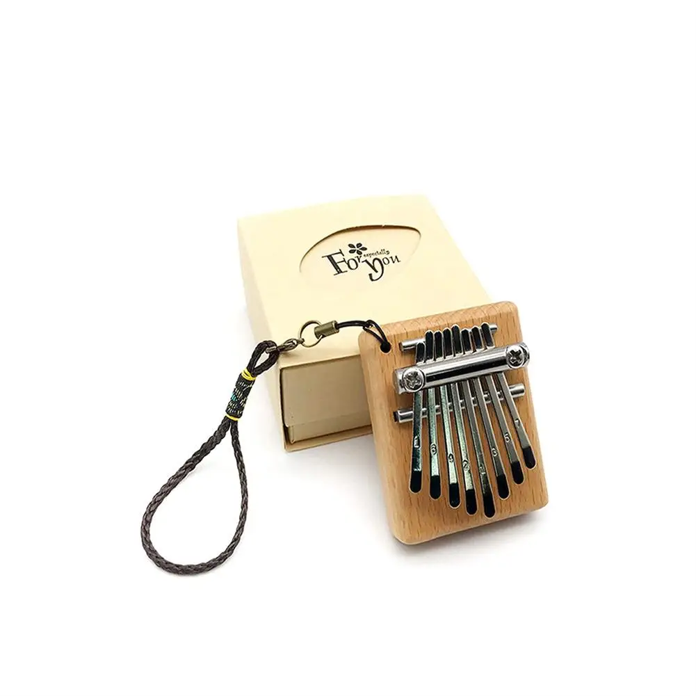 

Mini 8-tone Kalimba Wear-resistant Beech Rust-resistant Portable Finger Piano Music Instrument For Beginners Professionals Gifts