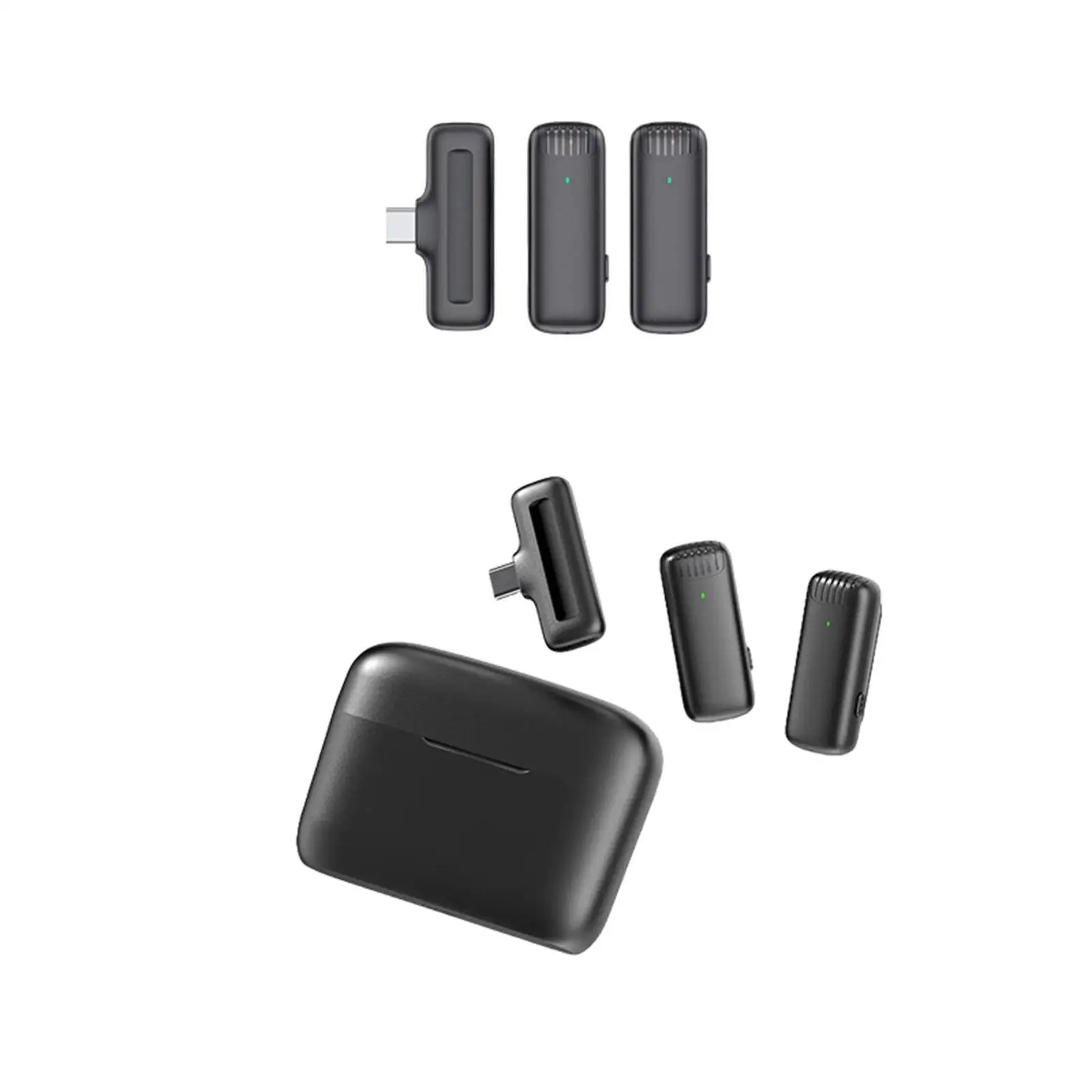 

Wireless Lavalier Microphone Type C Lapel Mic Clip-On 2.4G for Android USB C Phone Wireless Mic Mini Microphone Compact for Vlog