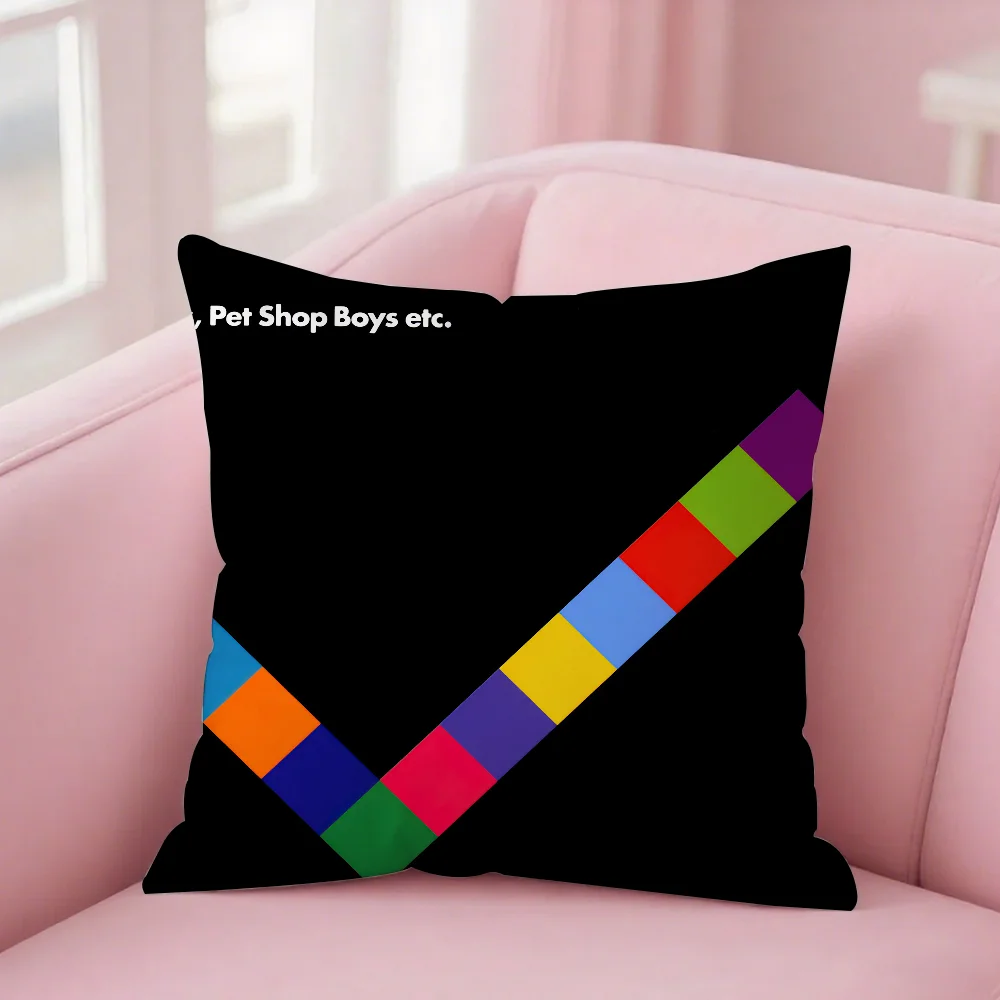 Фото Pet Shop Boys Nonetheless Music Pillow Case Square Double-Sided Printing Short Plush Sofa Cushion Cover Bedroom Bedside Pillow №3