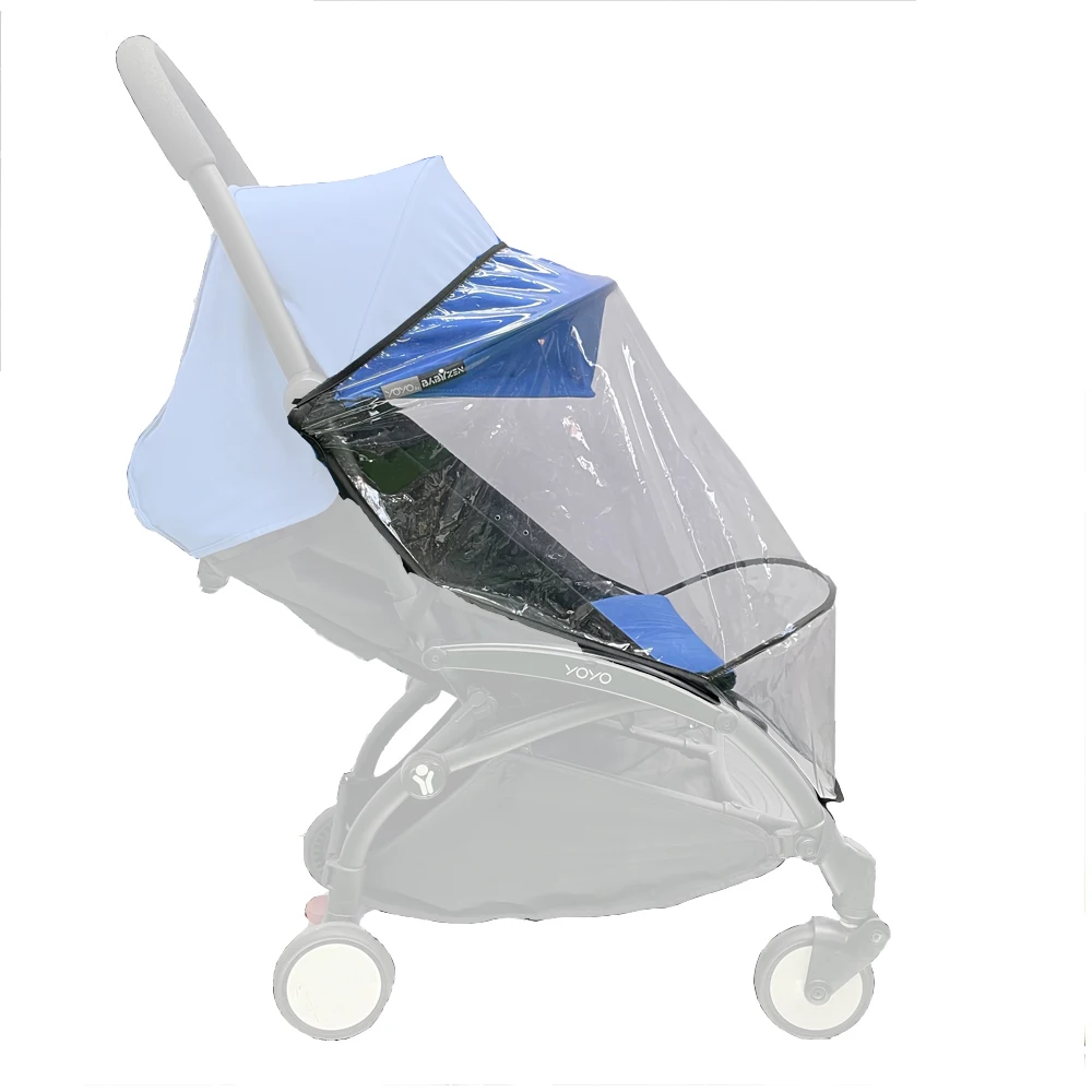 1:1 Stroller Raincoat Rain Cover Dust-proof Cover Windproof Cover,15cm Footboard Extend armrest bumper For Babyzen YoYo2 yoya