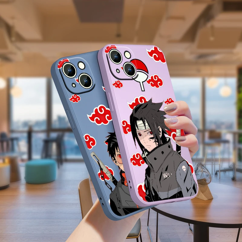 

Cool Cute Naruto Kakashi For Apple iPhone 13 12 Mini 11 XS Pro Max X XR 8 7 6 Plus SE 2020 Liquid Silicone Soft Rope Phone Case