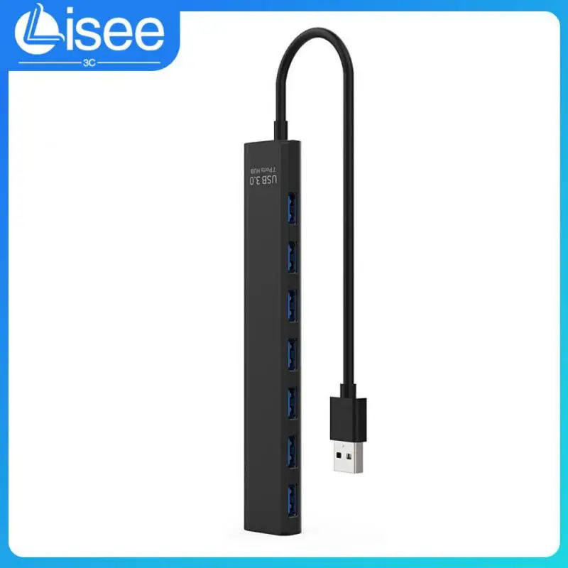 

5gbps Smart Splitter Portable Usb 3.0 Hub 7-port High Speed Usb Extender Hub Extension Usb Docking Station Phone Accessories