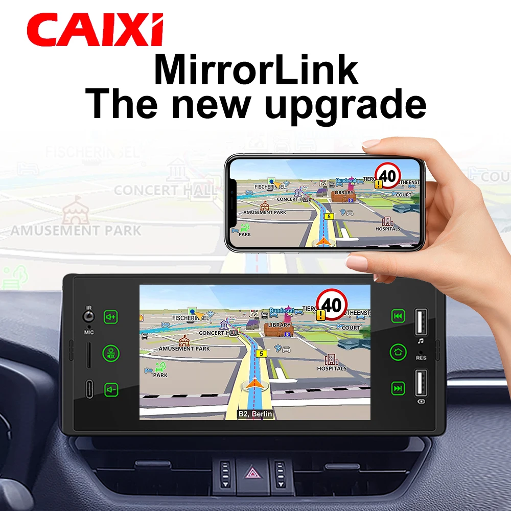 Магнитола CAIXI 1Din стерео MP5 Bluetooth Mirror Link автомобильный мультимедийный плеер на Android