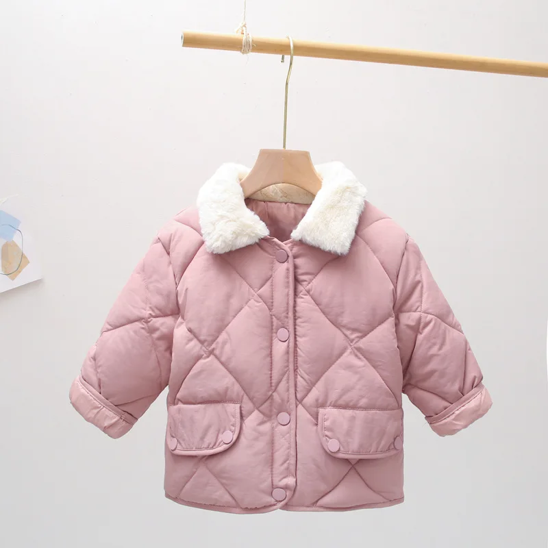 Купи Boys Warm Outerwear Girls High End Autumn Jacket Kids Clothes 2022 Winter Korean Style Baby Children Coats Fur Collar Jackets за 1,052 рублей в магазине AliExpress