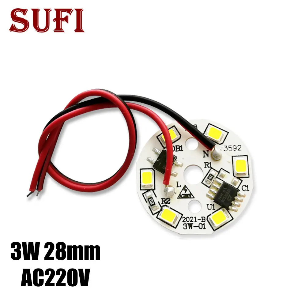 

Светодиодные лампочки LCFOCUS SMD2835 3Вт 28мм чистый белый 220V 10шт