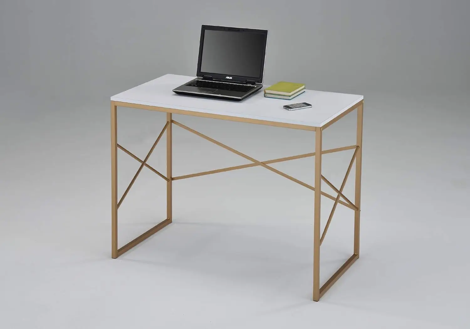 

and Gold Finish Computer Laptop Writing Study Desk Modern Home Office with X-Design L shape desk Office desk with drawer Desk l