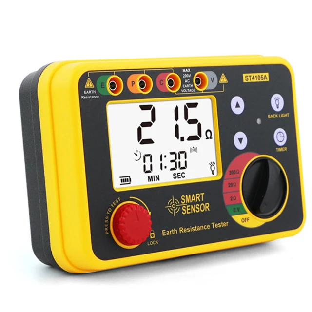 Умный датчик ST4105A/ST4105B Цифровой тестер сопротивления заземления Измеритель