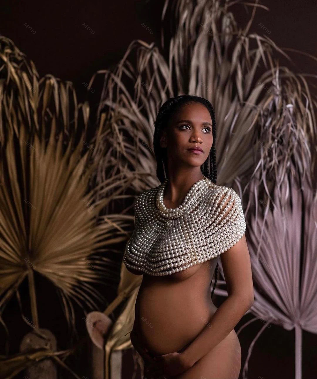 

Реквизит для фотосъемки для беременных жемчужное женское ожерелье с ремешком на плечо сексуальное платье с цепочкой Стразы