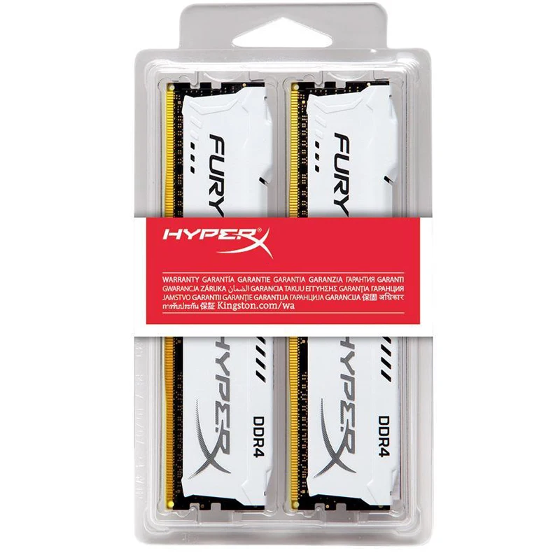 Модуль памяти DDR4 RAM 16GB 32GB 2x8GB 2x16GB Kit 3200 2400 2133 2666MHz для настольных компьютеров с 288 контактами, напряжением 1.2V, стандартом DIMM и поддержкой HyperX Memory.