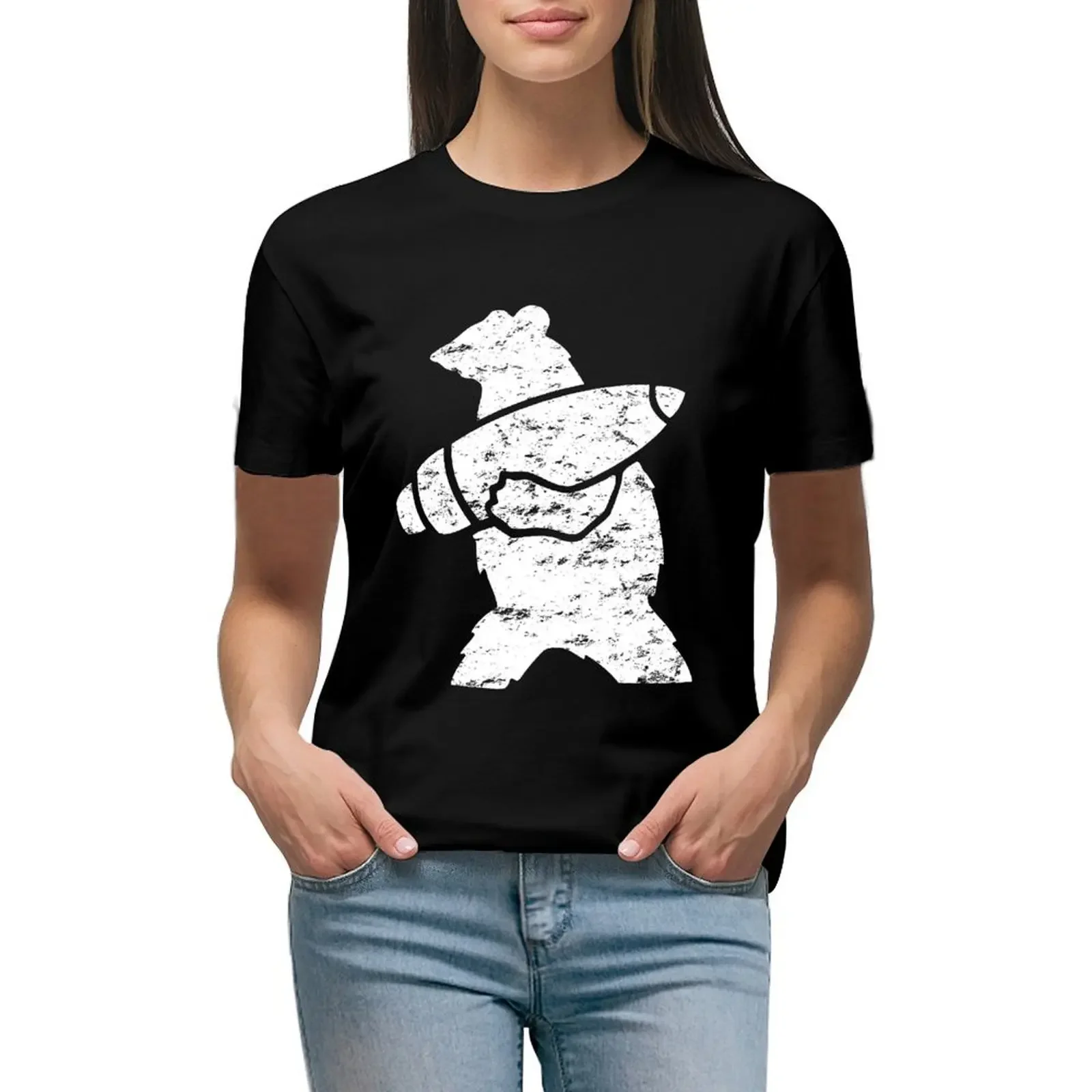 Футболка Wojtek the Bear таможенный дизайн рубашка с животным принтом для девочек