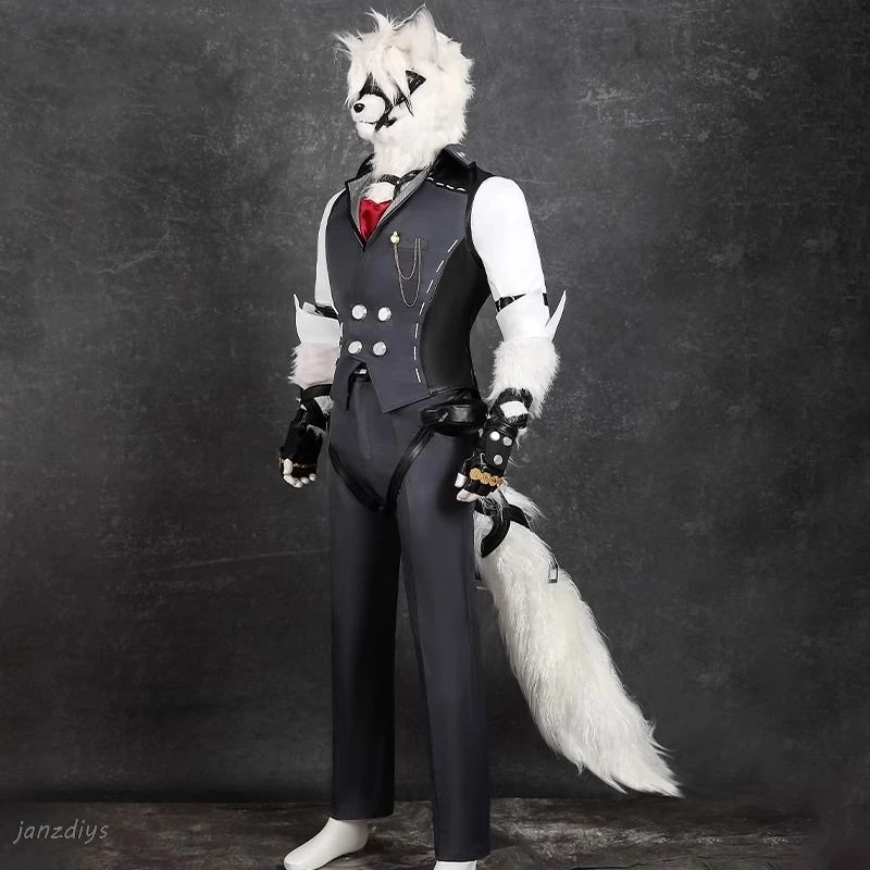 Костюм для косплея Von Lycaon игра Zenless Zone Zero【 S-3XL Victoria cleaning Wolf хвост ушей