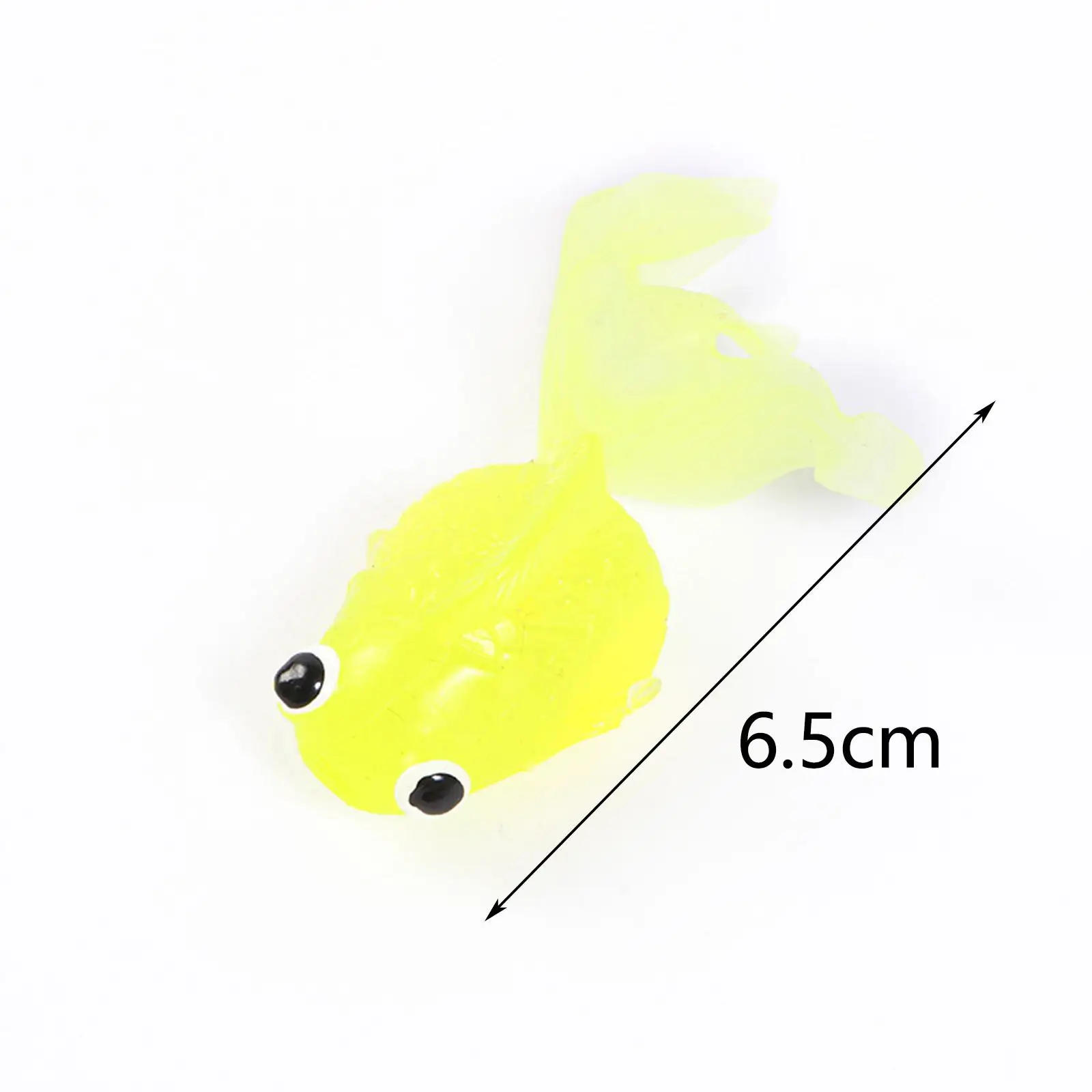 

50 Pieces Artificial Fish TPR Animal Decorations Decor Ornament Colors Small Goldfish Toy for Games Carnival Toddler Children