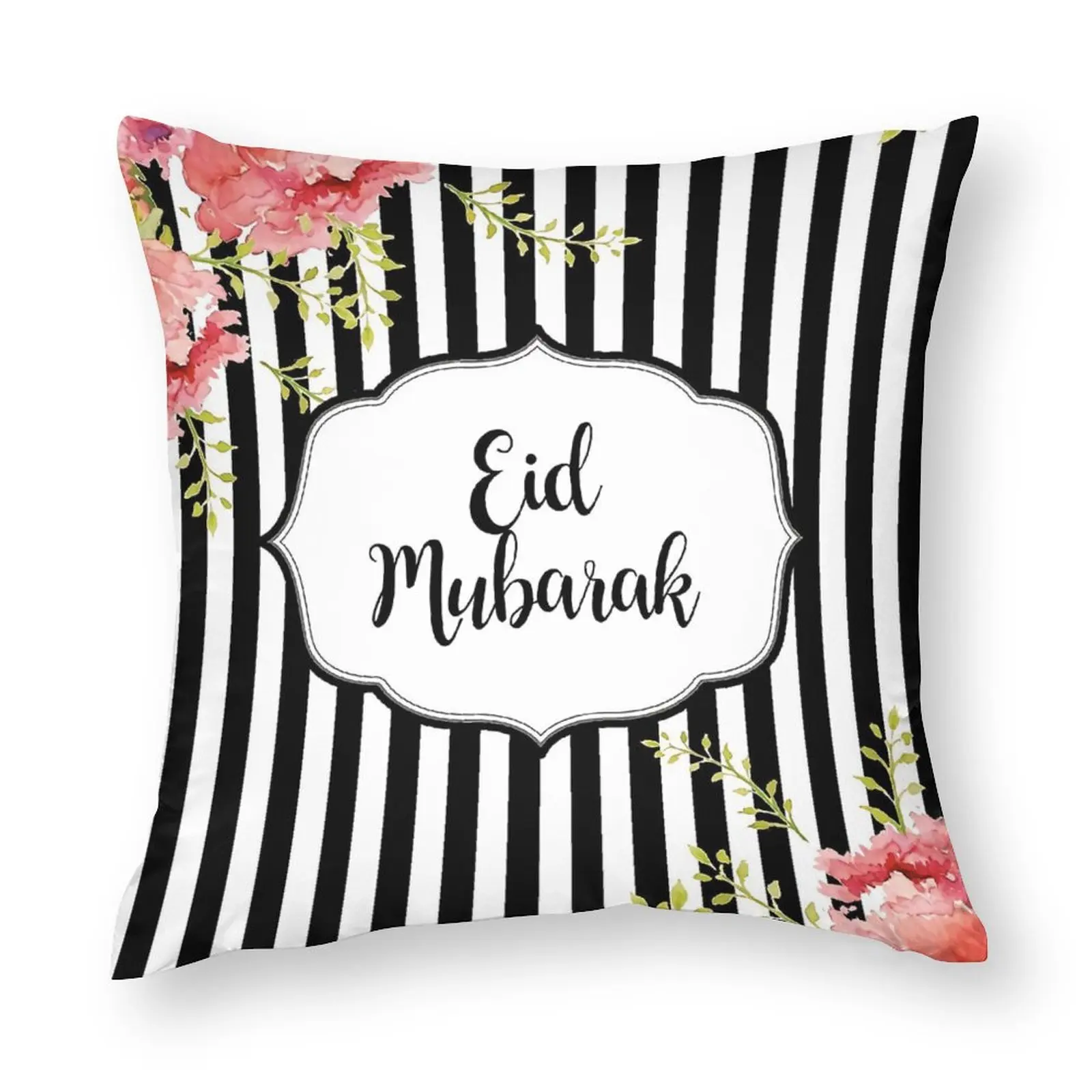 

ИД Мубарак наволочка с цветочными полосками Полиэстеровая подушка для кровати Наволочка на молнии весенний винтажный Чехол