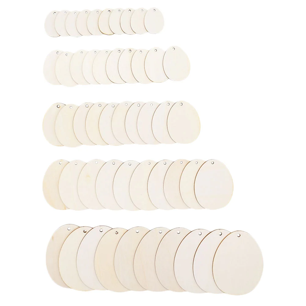 

Wood Easter Craft Tags Pieces Ornament Diy Wooden Blank Signs Part Discs Ornaments Unfinished Egg Embellishments Hanging
