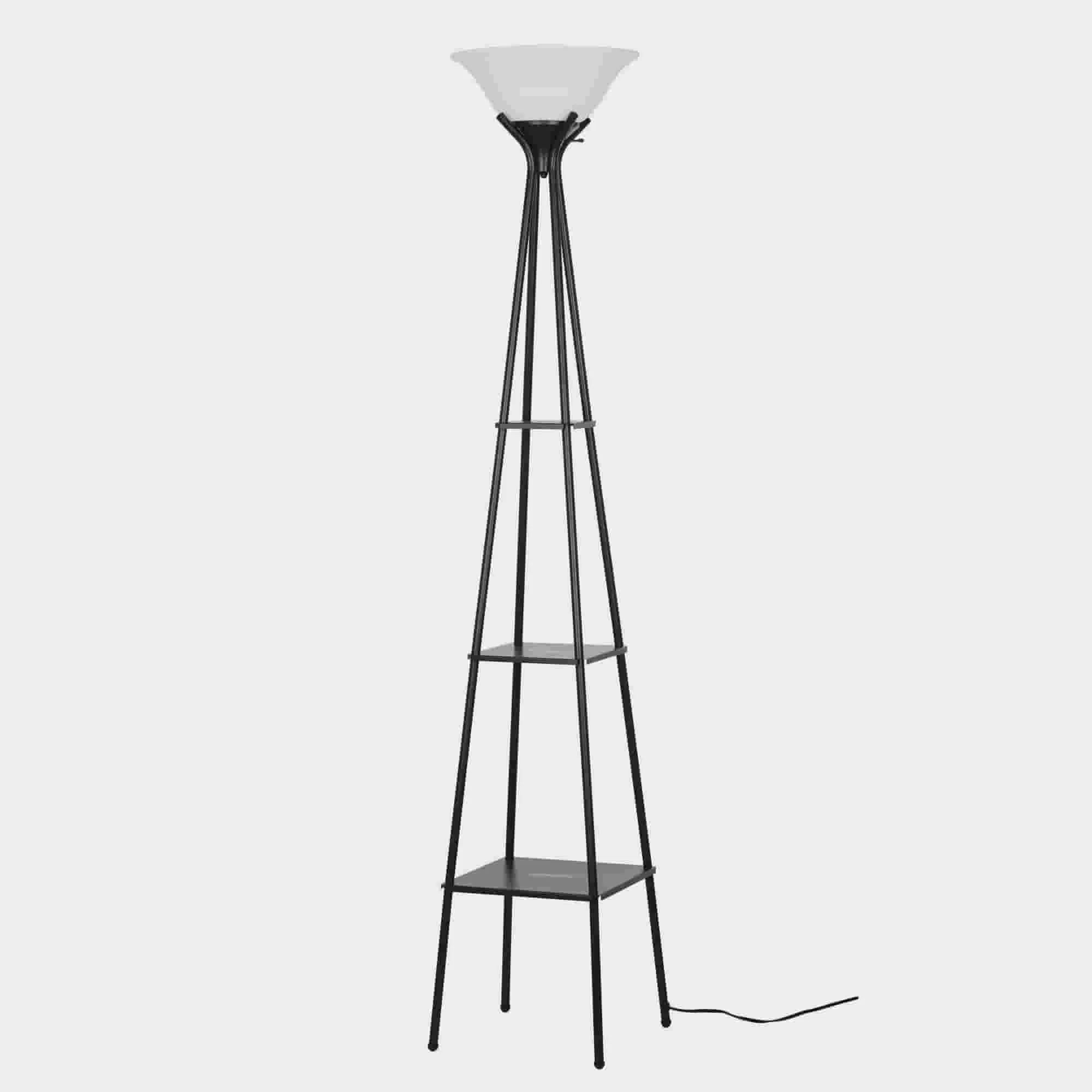 

HMTX 69 "Металлическая Напольная Лампа Etagere, отделка углем