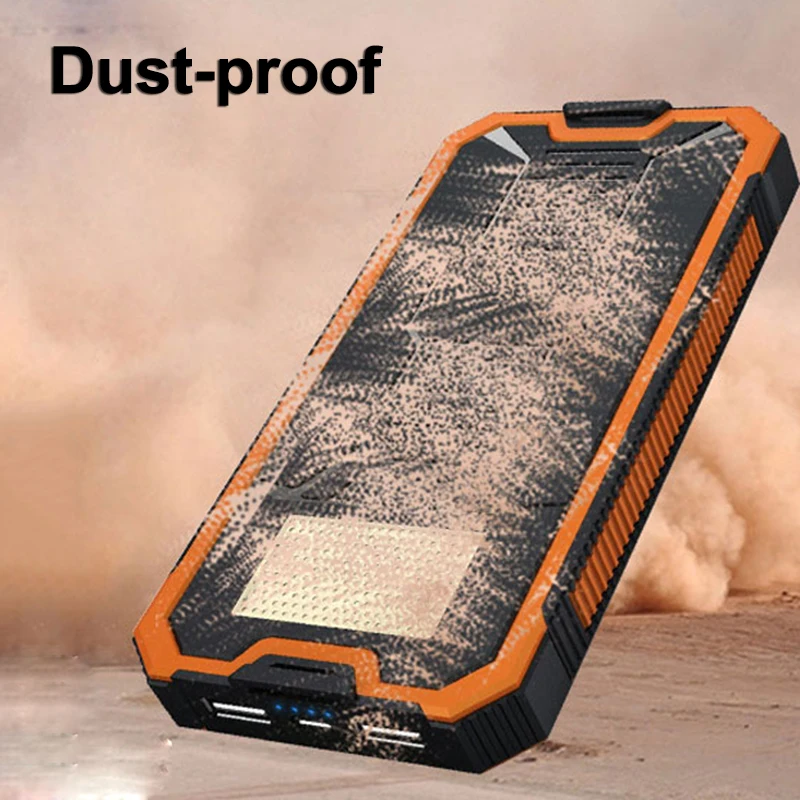 Solar Power Bank 80000mah High Capacity Portable Charger Fast Charging External Battery Charger Flashlight for iPhone Samsung