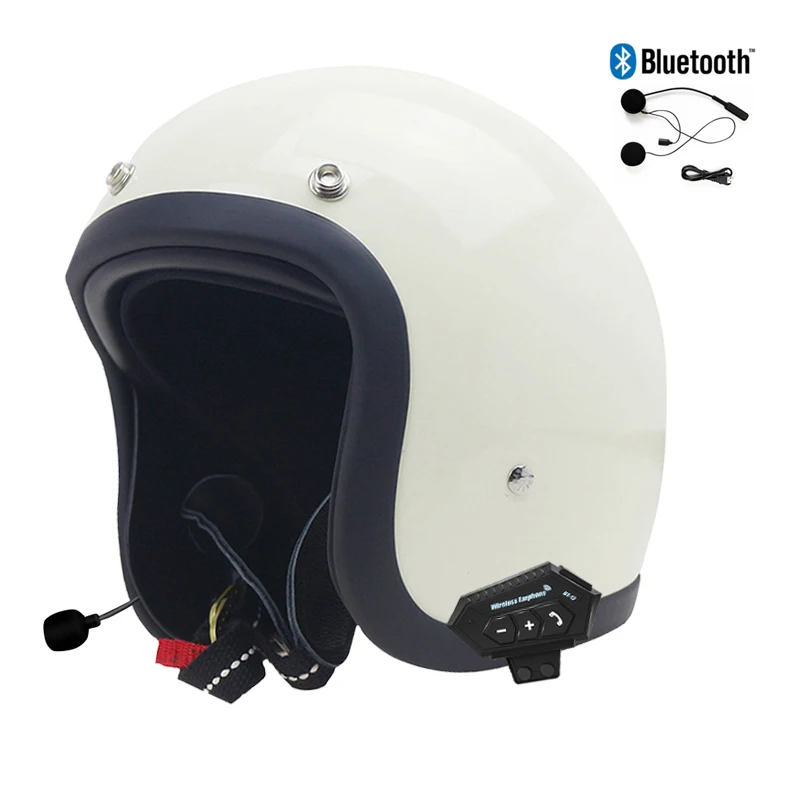 Быстрая доставка мотоциклетные шлемы с открытым лицом в стиле ретро винтажные Cafe