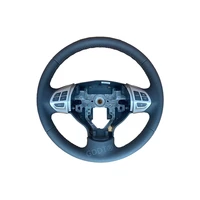 1 piece leather steering wheel for lancer ex steering wheel assembly for outlander for fortis with two switches