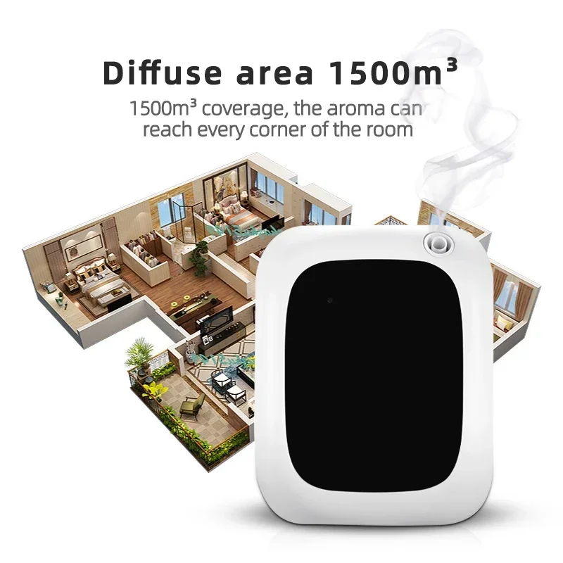 Фото Аромадиффузор NAMSTE 1500м³ для дома и отелей, Bluetooth, для эфирных масел, освежитель воздуха, умное управление, 5 режимов таймера, объем 200 мл №2