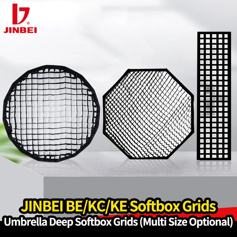 

Софтбокс JINBEI Серии KC/KE для зонта, глубокий восьмиугольный софтбокс, аксессуары для управления освещением