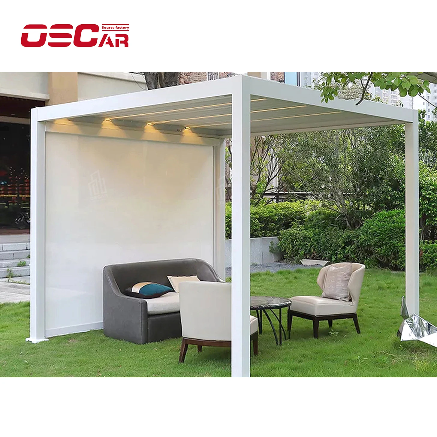 Легкая сборка композитная беседка из алюминия искусственное дерево с навесом