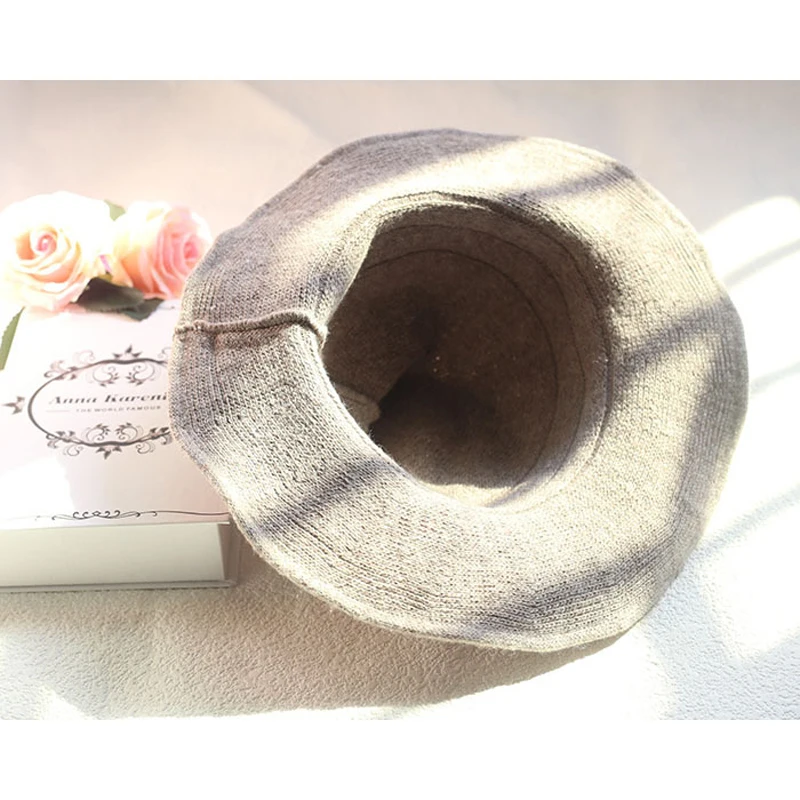 Шляпа фетровая Женская в британском стиле Панама с большими полями винтажная