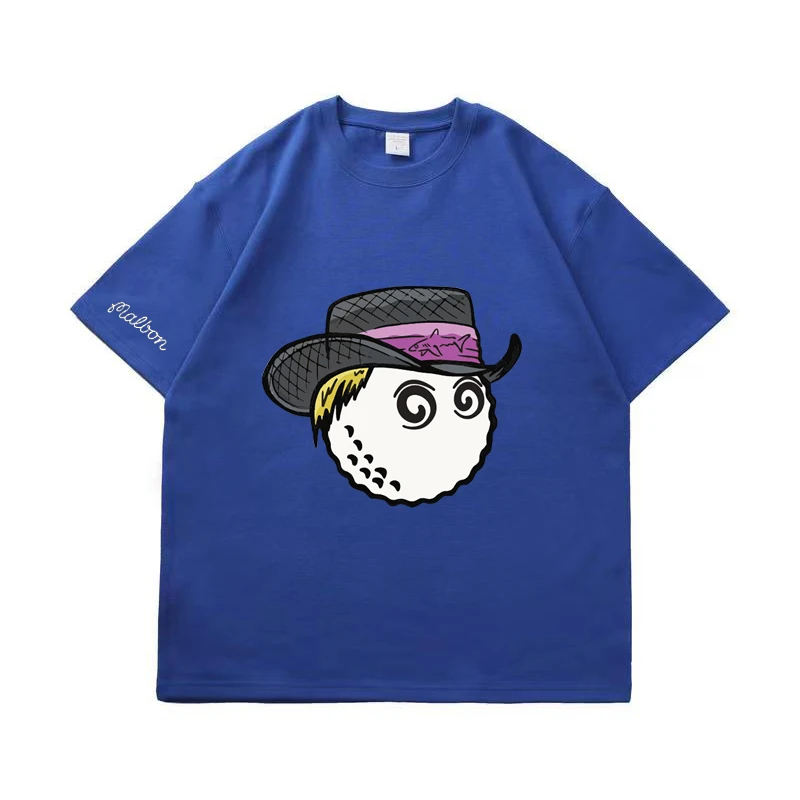 

Malbon Golf T-Shirt Men Women 2023 Summer Cotton Golf Top Malbon Golf Bucket Hat Short Sleeve Fashion Couple Loose Golf Clothing
