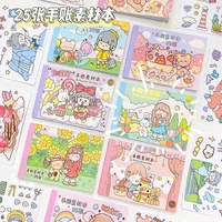 25 sheetspiece kawaii cute girl bear scrapbook stickers creative decorative stickers stationery