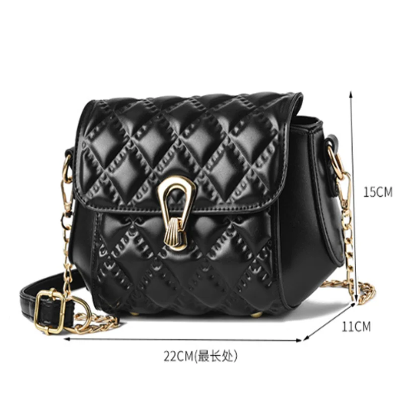 Luggage Women's Handbags Crossbody MINI Luxury Atmospheric Black Underarm Diamond Chain Bag Waterproof Travel  Ladies Bolsos