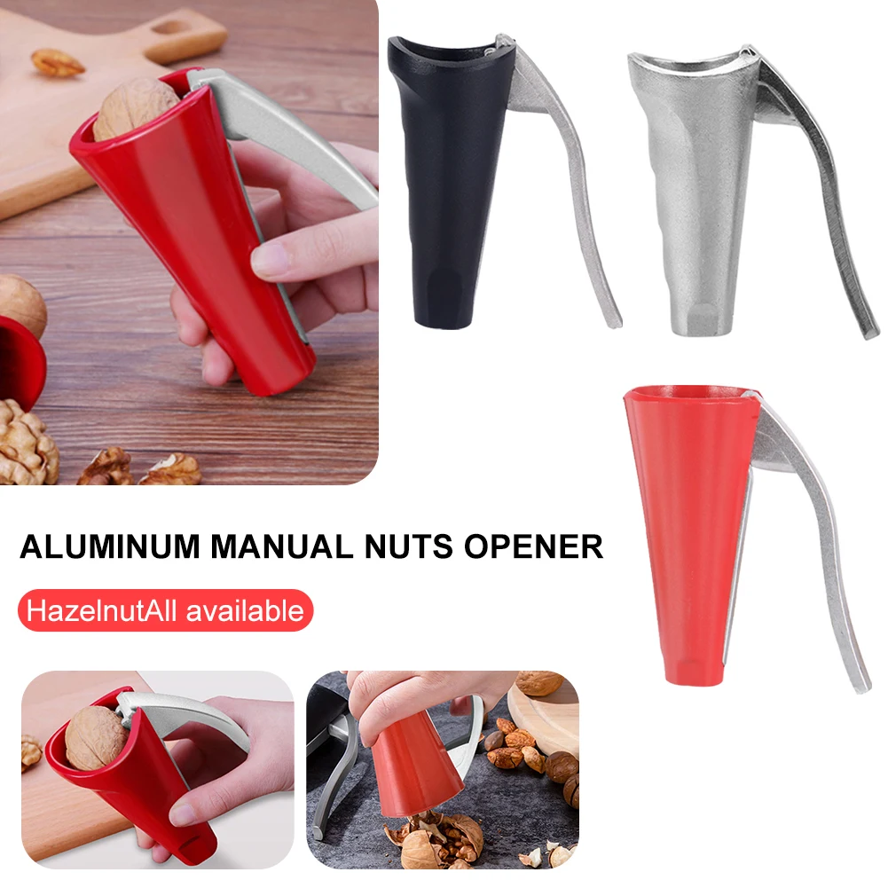 

New Hazelnut Walnut Pliers Chestnut Gadgets Nut Cracker Clip Sheller Opener Cutter Clamp Plier Portable Funnel Shape Nutcracker