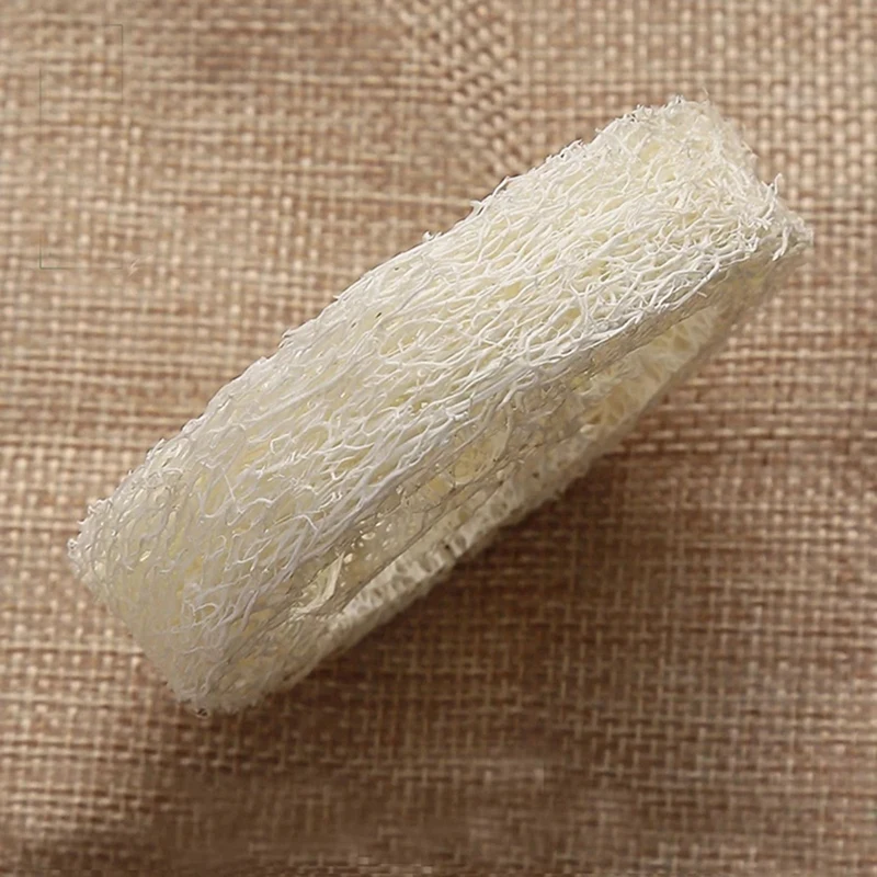 450 шт. натуральная люффа Luffa Loofa ломтики ручной работы мыло-мочалка Box лоток