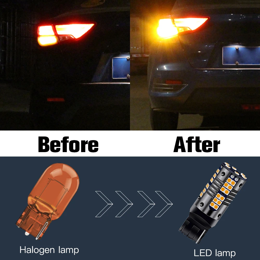 2x WY21W 7440A Canbus светодиодный указатель поворота для Lexus LS430 LS460 LS600H GX470 GX460 NX200T NX300H RC F