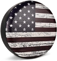 spare tire cover american flag dustproof universal type for jeep trailer rv suv camper car parts tire cover