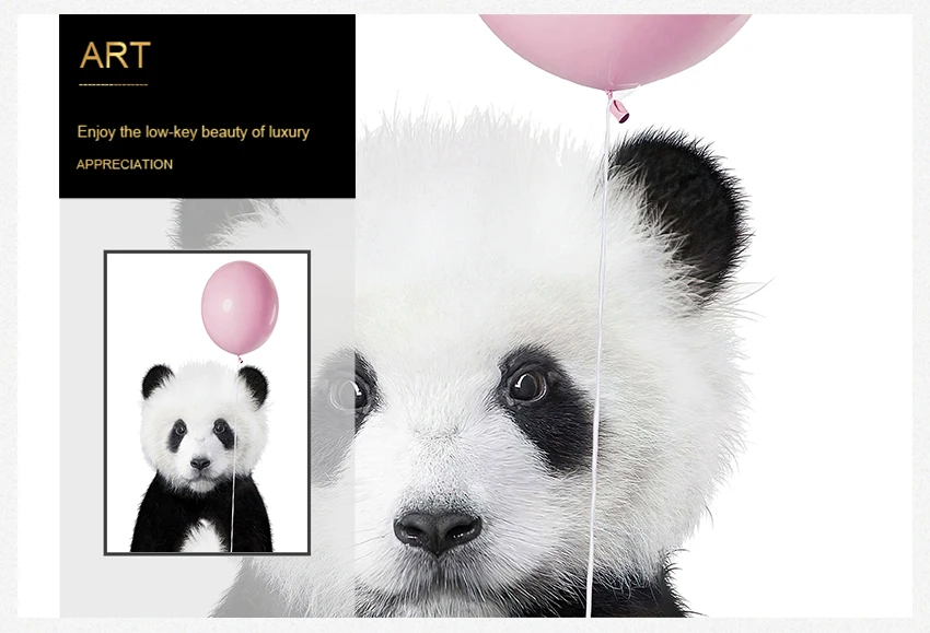 Настенное искусство картина Декор милый розовый воздушный шар подарок на