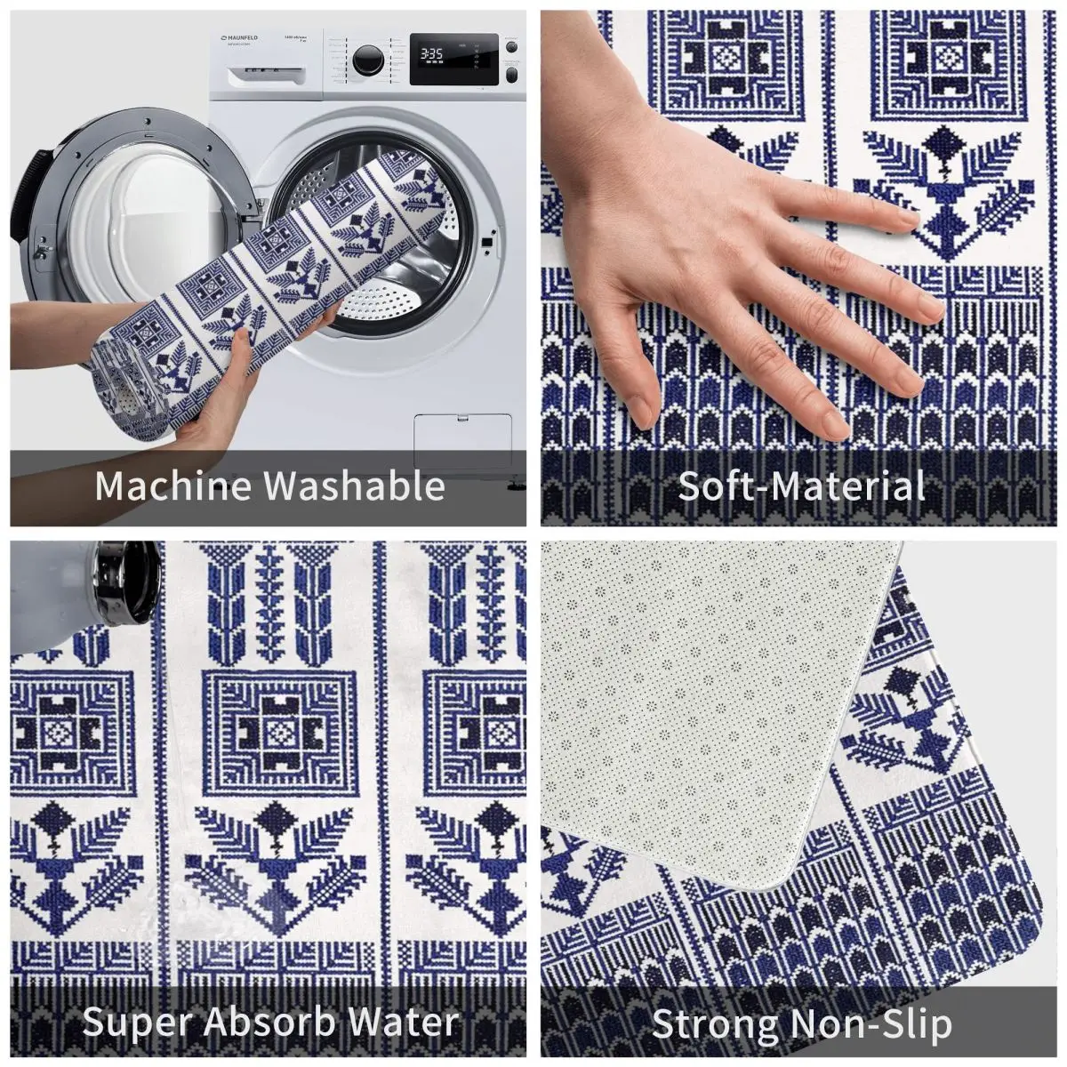 Палестинская вышивка Tatreez 40x60 см ковер полиэстеровые напольные коврики