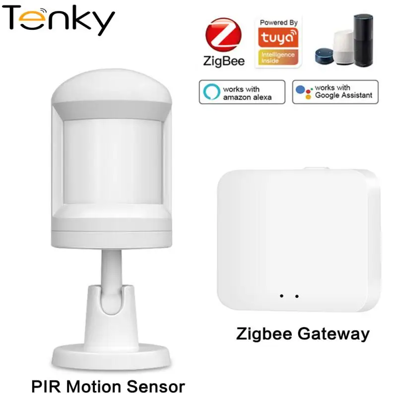 

Tenky Zigbee PIR Motion Sensor Detector Smart Mini Tuya Home Security Protection Smart Life Wireless Remote Status Monitor
