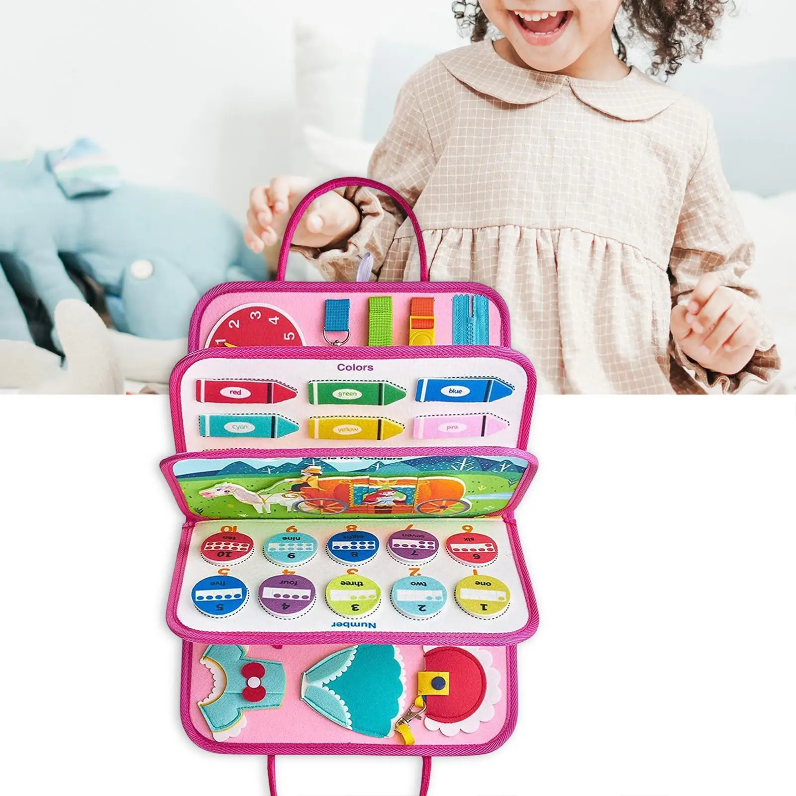 

Busy Board Sensory Board Montessori Toys for Children Kids Birthday Gift