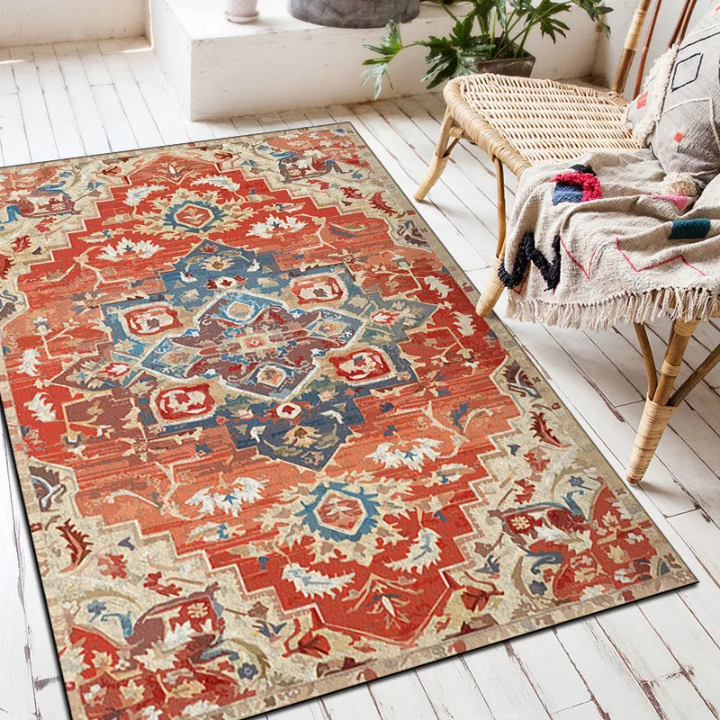 

Living Room Carpet Moroccan Style Home Decoration Large Area Anti-Slip Rugs Sofa Coffee Table Bedroom Lounge Fluffy Mat