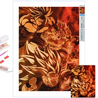 dragon ball super 5d diy diamond painting japan anime role kit cross stitch goku full round drill embroidery home decor pictures