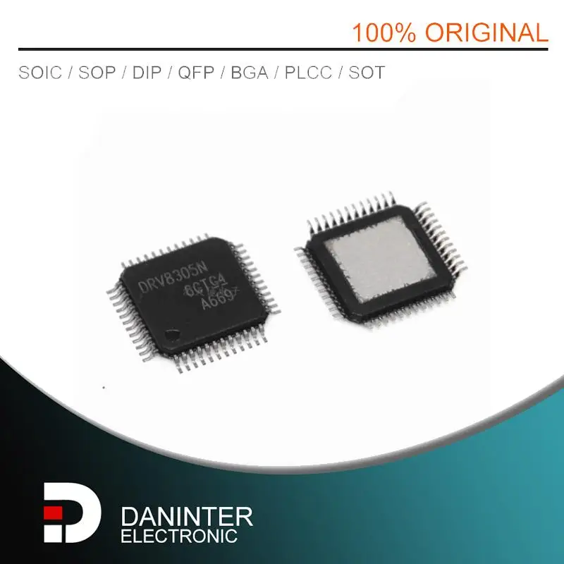Новый 2 шт./лот DRV8305NPHPR DRV8305N HTQFP-48 DRV8305NPHP DRV8305
