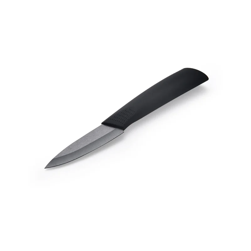 

3-дюймовый черный керамический нож с рукавом для ножа, нож для чистки пилинга, дополнительный нож для еды, керамический нож, 1 шт., мини-нож для...