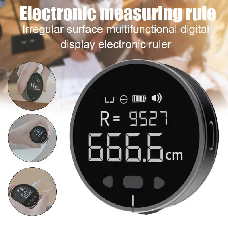 

High definition digital LCD High precision electronic measuring ruler tool for students