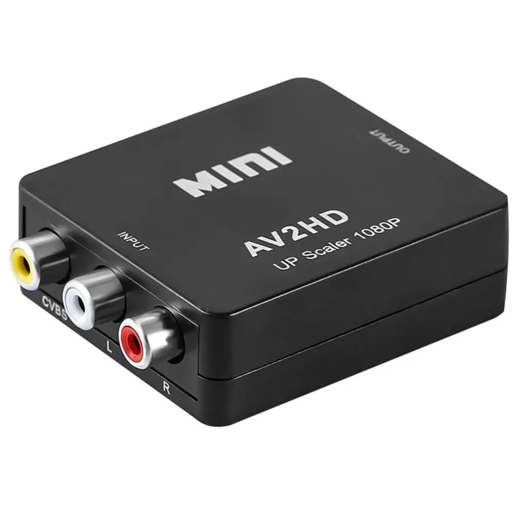 

New RCA AV To HDMI HD Adapter Converter Composite CVBS Audio Video Adapter Wii NES SNES CVBS Audio Video Adapter Wholesale