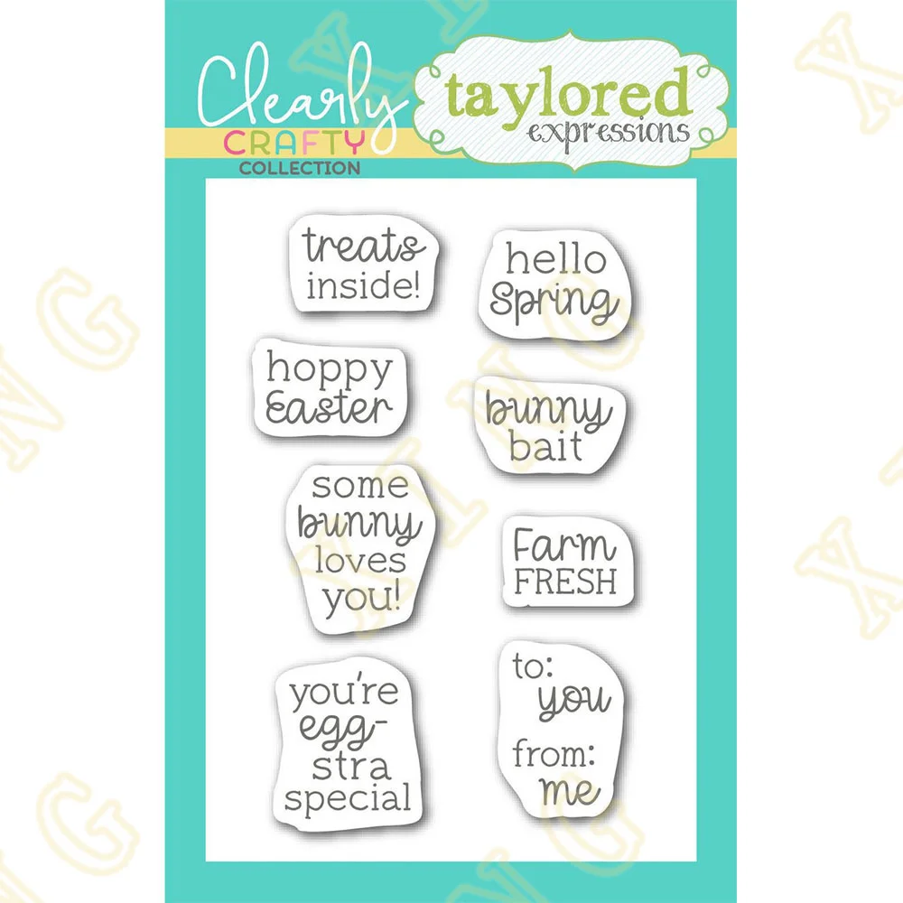 Пасхальные штампы с изображением зайчиков и приманок декоративный шаблон для