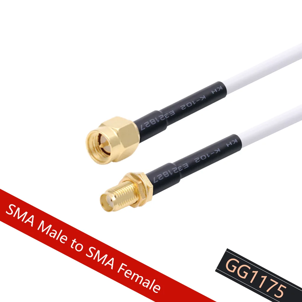 1M 2M 5M 10M 20M SMA Male to SMA Male RG58 50ohm Coaxial Cable SMA Plug WiFi Antenna Extension Cable Connector Adapter Pigtail images - 6
