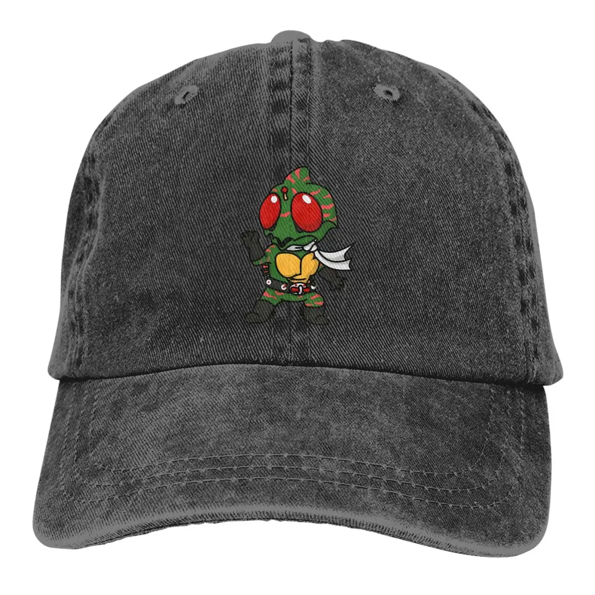 

Summer Cap Sun Visor Kamen Rider Amazon Chibi Style Hip Hop Caps MASKED RIDER Cowboy Hat Peaked Hats