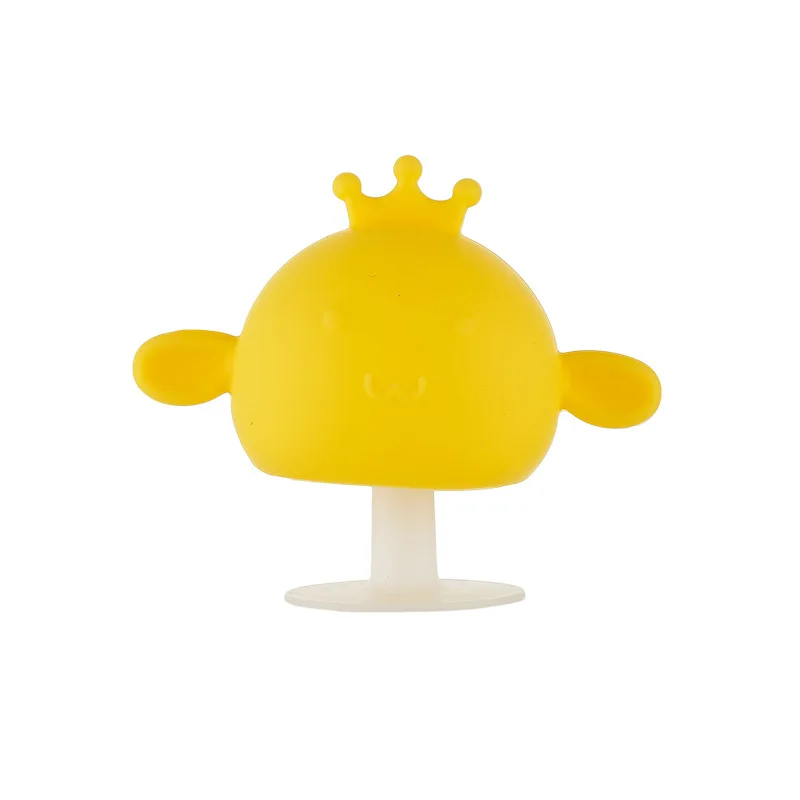 

DUOLADUOBU Baby Oral Care Cute Cartoon Three-dimensional Baby Silicone Teether Molar Stick with Suction Cup Single Boxed Toy